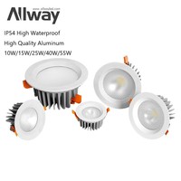 Installation facile IP54 étanche sans garniture réglable cct changement CRound Cob encastré SKD Spot lampe Led Downlight