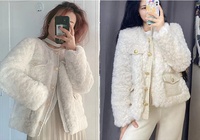 Mode coréenne manteaux en laine d'agneau femmes Streetwear col rond fausse fourrure vestes femme 2023 automne hiver épais chaud en peluche manteau