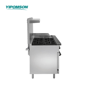 نطاق غاز تجاري 60 بوصة مع 6 شعلات شواية 24 بوصة وفرن موقد طهي للمطاعم من الفولاذ المقاوم للصدأ - Product Image 5