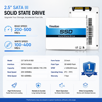 Vente en gros de disques SSD à vitesse mixte Ymeiton 2,5 pouces SATA 3.0, SSD interne 120 Go-256 Go pour ordinateurs portables, SSD externe durable
