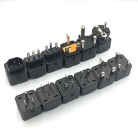Adaptateur secteur universel 2 broches IEC320-C14 (Chine, AU, UE, US) pour PDU/UPS, prise secteur pour serveur, prise de voyage