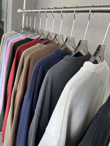 H5480 Guangzhou Vêtements Vendeur Fourniture Lourd 430 Gsm Coton Mélanges Unisexe Sweatshirts Crewneck Sweatshirts - Product Image 3