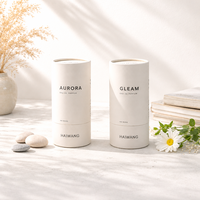 Boîte en papier personnalisée : Boîte ronde recyclable pour flacon de parfum 100 ml, emballage cylindrique en carton pour produits de soin, tube en papier pour essence capillaire