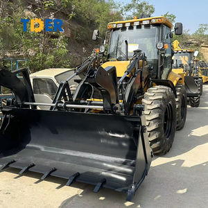 TDER Hersteller 4x4 Bagger lader 3CX 4CX 2,5 Tonnen Bagger lader mit Schaufel 4 in 1 - Product Image 1