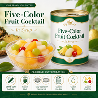 Topkwaliteit ingeblikt gemengd fruit 850g Ananas Druif Kers ISO Easy Open blikverpakking Groothandel Export Leverancier