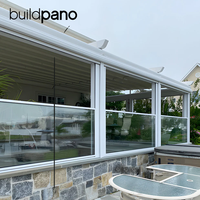 Ventanas Eléctricas Elevables de Aluminio con Paneles de Vidrio Grandes, Ventanas Corredizas Verticales Automáticas con Control Remoto Residenciales