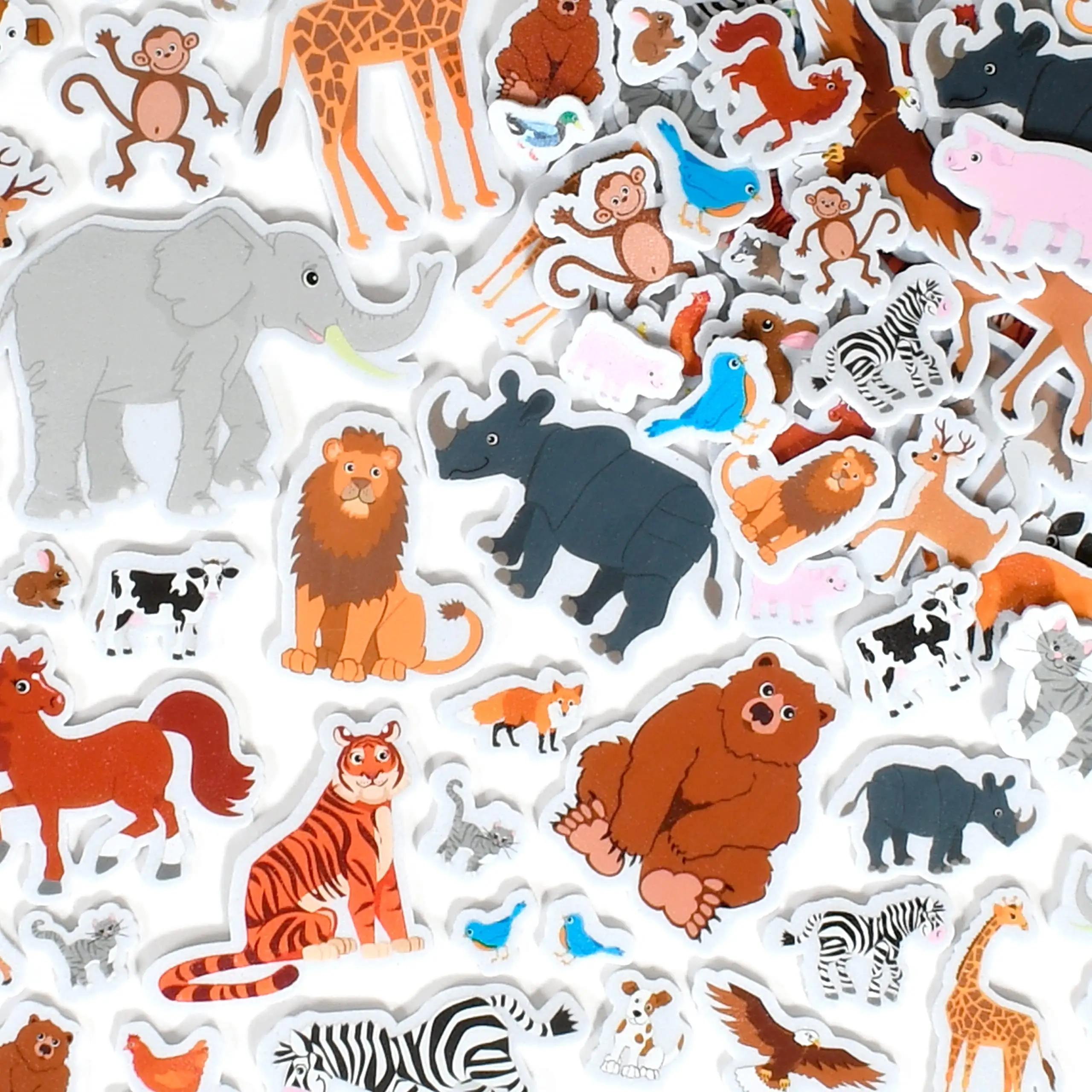 Foam Stickers Animals Foam Alphabet Stickers 3D Puffy Animal Stickers For Laptops Party Favors And Crafts