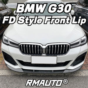 Kit de carrocería con alerón difusor de labio delantero estilo FD pintado en negro brillante para BMW Serie 5 G30 M Sport 2021-2022 - Product Image 4