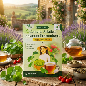 NMPT Centella Asiatica Herbal Tea: Stress Relief & Digestion Support (40 Bags) - Product Image 2