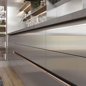 Robe De <span class=keywords><strong>cuisine</strong></span> moderne, style Mdf, noir mat, pour une pièce - Product Image 3