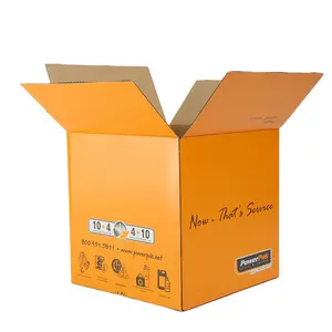 الصانع المموج صندوق بريد لتعبئة التسليم كرتون الشحن البرتقال تتحرك مربع التعبئة والتغليف