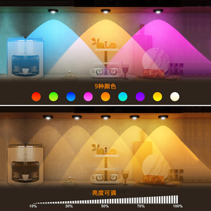 Lampada LED senza fili per <span class=keywords><strong>sottopensile</strong></span>, <span class=keywords><strong>illuminazione</strong></span> decorativa per <span class=keywords><strong>cucina</strong></span> e mobile bar, dimmerabile - Product Image 4