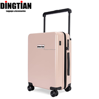 Valise trolley en aluminium 20 pouces, bagage à main avec sac anti-poussière, valise de voyage légère pour hommes et femmes, directement de l'usine