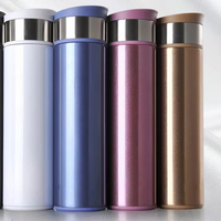 Gourde isotherme à double paroi en acier inoxydable 400 ml, pour le sport, le camping et les voyages, isolation thermique 12-24 heures, design luxueux