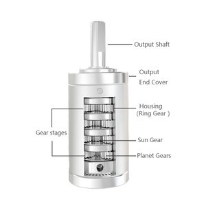 Motorreductor Planetario de Alta Gama Personalizado de 8mm, 12mm, 14mm, 16mm, 20mm, 22mm, 24mm, 28mm, 32mm, 36mm, 42mm, 12v, 24v, Modelo 1268 - Product Image 6