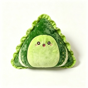 Personaliza tu adorable peluche de sandía con ojos de estrella, cojín de felpa suave con forma de fruta verde - Product Image 3