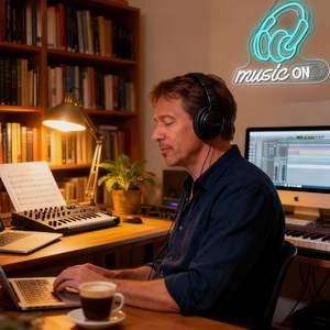 Musique sur enseigne au néon Décoration murale rythmique à LED pour DJ Studios Enseignes au néon personnalisées - Product Image 2