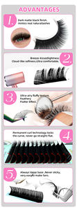 Abonnie Cachemire Lash Trays Vente en gros Cachemire Lash Extension De <span class=keywords><strong>Cils</strong></span> Extension de <span class=keywords><strong>cils</strong></span> - Product Image 4