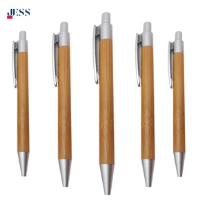 ปากกา BP05603ไม้ไผ่ Jess ปากกาลูกลื่นรีไซเคิลได้หมึกสีเงินเมทัลลิกสีฟ้าสีดำฟังก์ชั่นการคลิกราคาต่ำ - Product Image 1