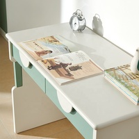 121351 Quanu maison en bois pliant en bois Table d'étude conceptions hauteur réglable enfants Table d'étude pour l'étude des étudiants