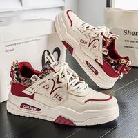 Chaussures de skate pour hommes, nouvelle collection, basses, décontractées, tendance, pour étudiants, chaussures de sport blanches en PU respirant avec maille, rehaussantes