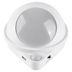 Smart <b>Motion</b> Sensor Night <b>Light</b> LED Wall Mounted USB Rechargeable 360 Degree Rotatable Cabinet <b>Light</b> - Product Image 3