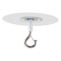 Crochet de plafond en PVC plastique adhésif non poreux pour suspendre des lampes, des plantes, des carillons éoliens, des moustiquaires, pour balcon, cuisine, salle de bain