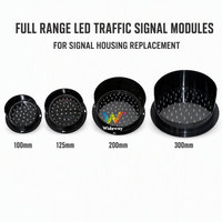 Module de signalisation routière LED Wideway 100mm 125mm 200mm 300mm pour remplacement de feux de circulation – Stock prêt à l'emploi (RTS)