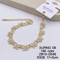 Bracelet Xuping Jewelry plaqué or 14 carats, bracelet tennis à maillons, vente en gros, bracelets à breloques multi-styles pour femmes