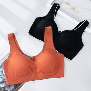 เสื้อชั้นในผู้หญิงแบบไม่มีห่วงเหล็กสายรัดกว้างคอวีเรียบง่ายไม่มีรอย - Product Image 3
