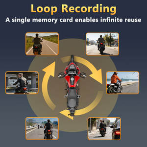 Caméra DVR <span class=keywords><strong>Moto</strong></span> 2K HD Portable Étanche Alimentée par USB avec Wi-Fi, Angle de 140°, Enregistrement <span class=keywords><strong>en</strong></span> Boucle, Plug & Play – Produit Phare Transfrontalier - Product Image 4