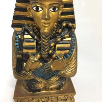 Figurines personnalisées en résine, ornements égyptiens anciens, sculpture de pharaon, collection de figurines d'Anubis en bronze double face