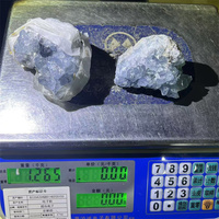 En gros Naturel Bleu Cristal Pierre Brute Celestite Cluster Quartz Géode Spécimen Minéral Pour La Décoration Cadeau