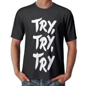 T-shirt a Maniche Corte Serie Minimalista Tinta Unita, Traspiranti, Alla Moda, T-shirt Personalizzate per Uomo - Product Image 2