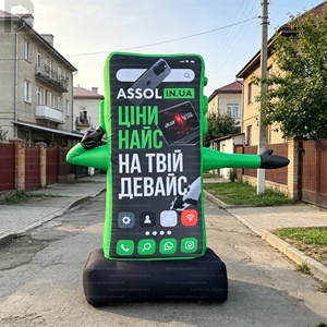 Gigantesque figurine gonflable publicitaire en forme de smartphone pour exposition de technologie/magasin - Product Image 5