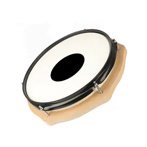 Heavy Reflective Practice Drum Snare With Wood Base