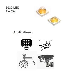 Haute puissance 2200K 6500K Blanc chaud CRI 70 OSLON Carré GW CSSRM3.PM Ams- Authentique Lentille 3030 5W <span class=keywords><strong>Diode</strong></span> <span class=keywords><strong>LED</strong></span> 5 ans 357 Lm/W - Product Image 4