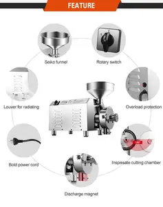 Accessori gratuiti fresatrice per farina di frumento per mulino per farina per fresatrice per cereali per piccole imprese