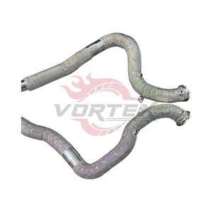 Tubo de Escape de Alto Rendimiento Vortex de Acero Inoxidable con Acabado Espejo para Mercedes Benz AMG GT GT-S GT-C GT-R 4.0T V8 Biturbo - Product Image 4