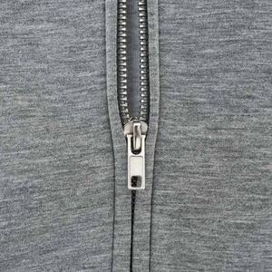 Custom Designer Men's Autumn <b>Cardigan</b> Sweatshirt Solid Oversized Fit Double-Ended Zipper Wide Boxy Velvet <b>Hooded</b> Short Version - Product Image 6