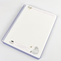 Cuaderno Elegante para la Hora del Té con Diseño de Café y Gato, Páginas Interiores de Colores Exquisitos, Encuadernado en Espiral A4, 100 Hojas