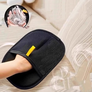 ถุงมือกำจัดขนด้วยไฟฟ้าสถิตพร้อมวิตามินอีและคุณสมบัติช่วยกระชับผิว ใช้การแปรงแบบสองทิศทางเพื่อกำจัดขนแมวและสุนัข - Product Image 1