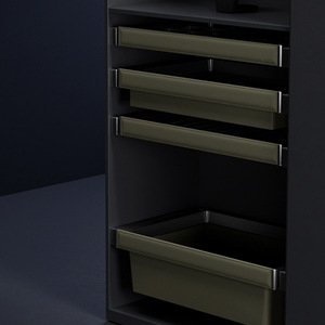 Cooperlanda Leather Trouser Hanger Telescopic Multifunctional Wardrobe Clothing Organizer 600 Containers Hook Type Rectangle - Product Image 1