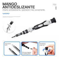Juego de Destornilladores de Precisión 115 en 1, Puntas Magnéticas para Tornillos y Tuercas, WEEKS, Kit de Herramientas Multifunción para Reparaciones del Hogar