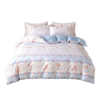 Vente en gros de draps de lit personnalisés en coton 100% - Ensemble de literie 4 pièces - Housse de couette - Taille King Size - Taille Queen Size - Taille Full - Super doux - Luxe