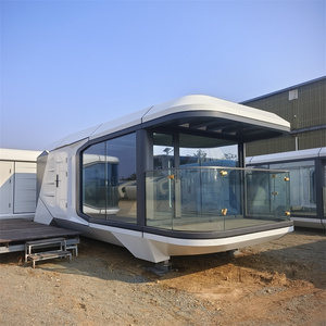 Vendita popolare di <span class=keywords><strong>Design</strong></span> modulare di fascia alta arredato prefabbricato casa <span class=keywords><strong>Mobile</strong></span> 40Ft capsula spaziale camera d'albergo dal fornitore della Cina - Product Image 4