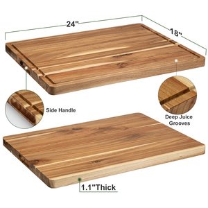 Acacia <b>Wood</b> Cutting Board 60.96 x 45.72 x 3.05 Cm Rectangle Chopping <b>Block</b> For Kitchen Use - Product Image 5