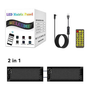 Panel LED Flexible para Ventana de Coche, Panel LED Programable con Control Remoto, Panel de Ojos de Demonio, 12V 5W - Product Image 2