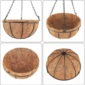 Cestas Colgantes para Jardín en Oferta, con Forro, de Coco, Forma Redonda - Product Image 4