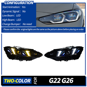 Faro LED Bicolor 6000K de 6000 Lúmenes y 36W, Luz Baja, Actualización Retrofit para Serie 4 G22/G80/G82 2021-2025, Bombilla D2H de 12V, Nuevo - Product Image 3